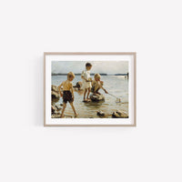 Vintage Art Print | Ships Ahoy