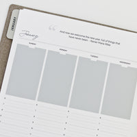 Undated Sunday Start Printable Planner