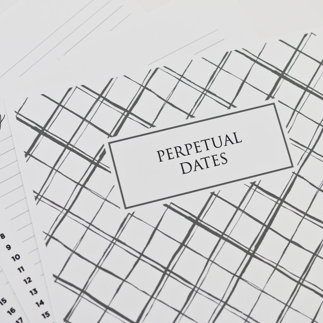 Undated Sunday Start Printable Planner