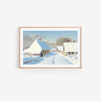 Vintage Art Print | Shoulder to the Shovel