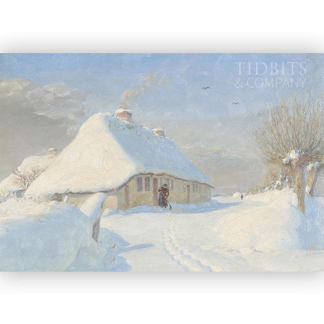 Vintage Art Print | Sweep the Snow