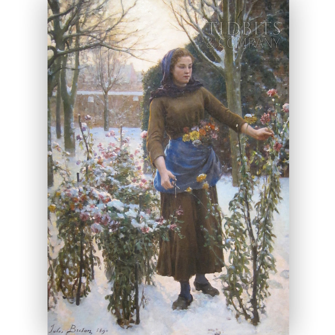 Vintage Art Print | The Last Flowers