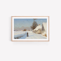 Vintage Art Print | Winter Visit