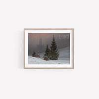 Vintage Art Print | Winter Worship